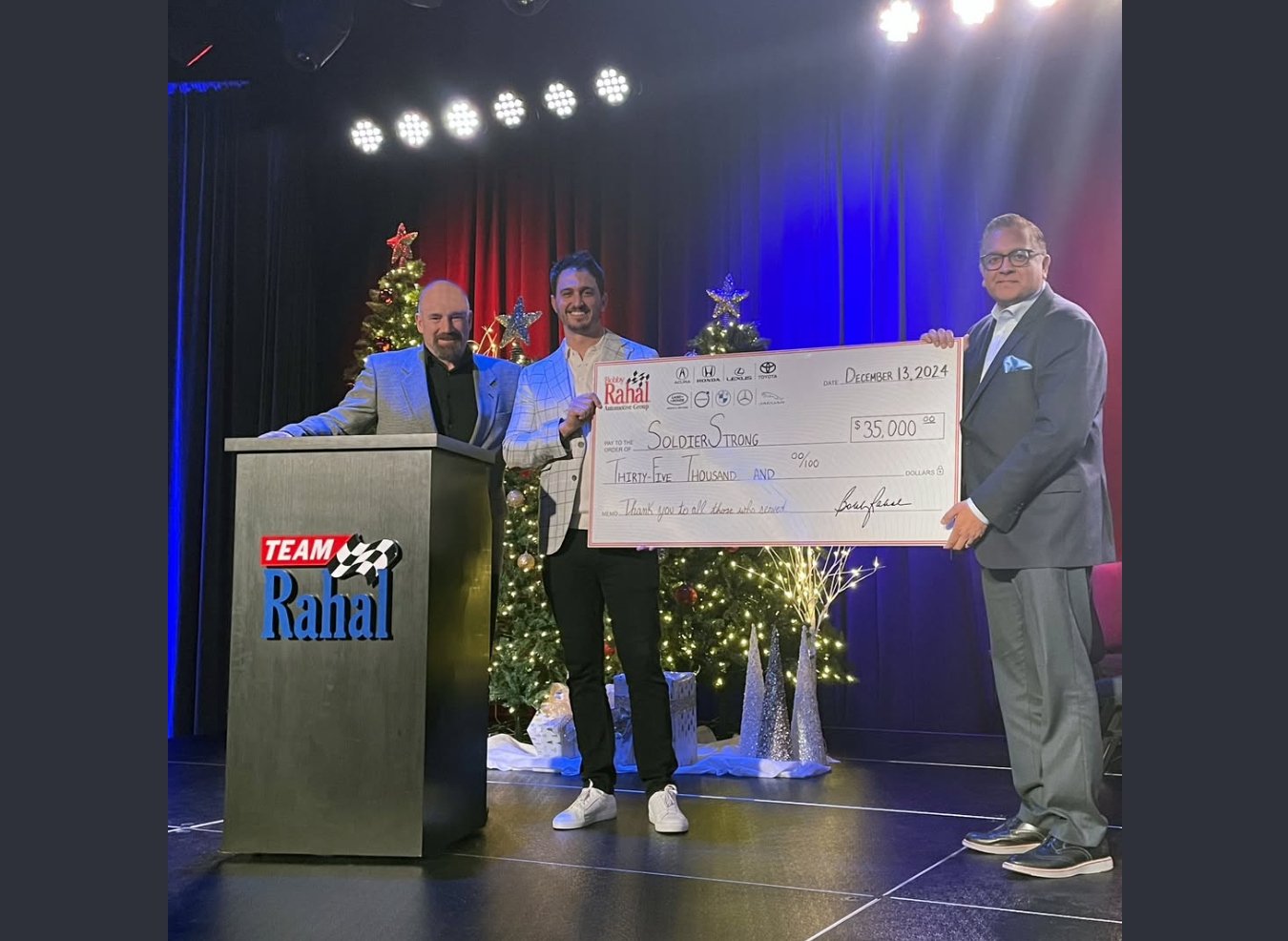 Bobby Rahal Automotive Group Donates $35,000 to SoldierStrong to Help Military Veterans Take Their Next Steps Forward